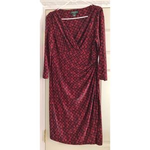 Burgundy Wrap Dress